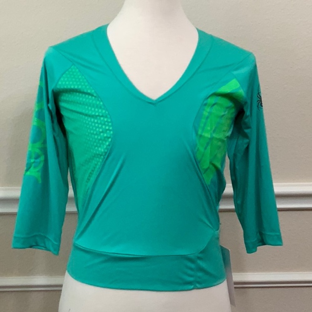 Spyder CYCLING 3/4 SLV TOP - Green